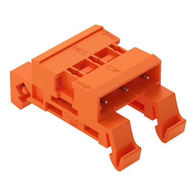 MCS-MIDI Classic wtyk dwustronny 3-bieg. pomarańczowy raster 7,62 mm /50szt./ WAGO