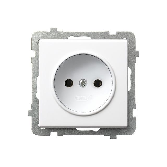 SONATA Gniazdo pojedyncze - kolor biały mat