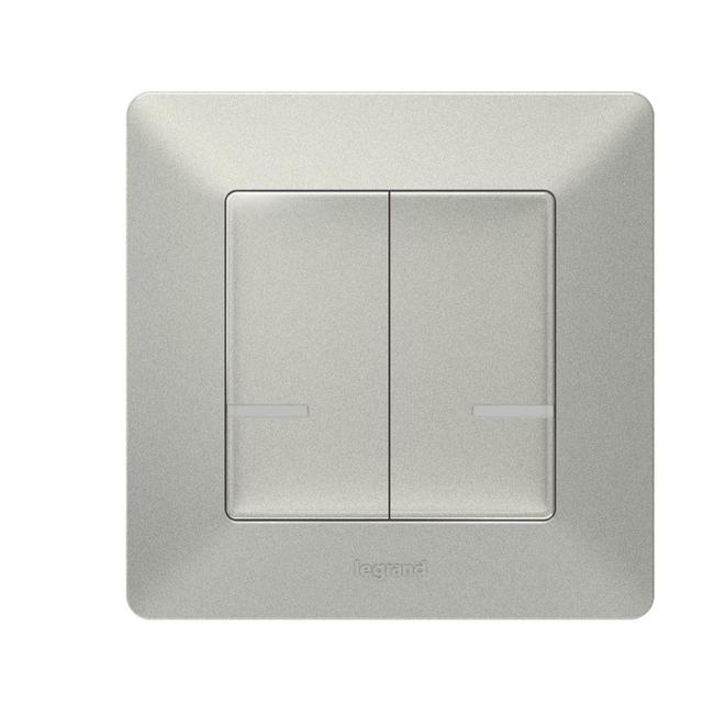 VALENA LIFE WITH NETATMO - ŁĄCZNIK BEZPRZEWODOWY OŚWIETLENIA I GNIAZD ŚWIECZNIKOWY ALUMINIUM, Legran