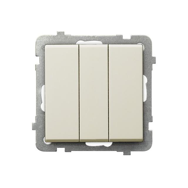 SONATA Łącznik potrójny zwierny - kolor ecru