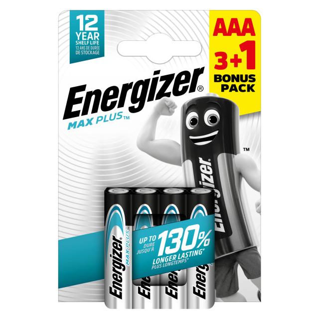 BATERIA ENERGIZER MAX PLUS AAA LR03 /3+1 sztuki eco