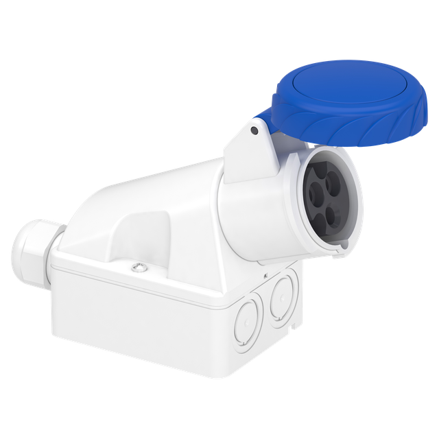 Gniazdo Pratika montaż naścienny 2P+PE 16A IP 67 230V