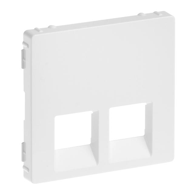 VALENA LIFE PLAKIETKA GNIAZDA 2 x RJ 45 BIAŁA, Legrand