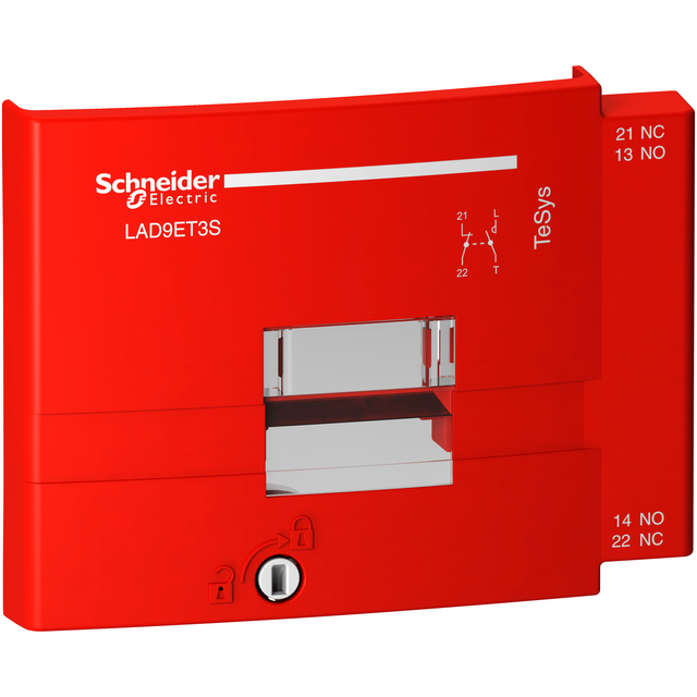Pokrywa zabezpieczająca do styczników LC1D80-D95 czerwona PREVENTA LAD9ET3S SCHNEIDER