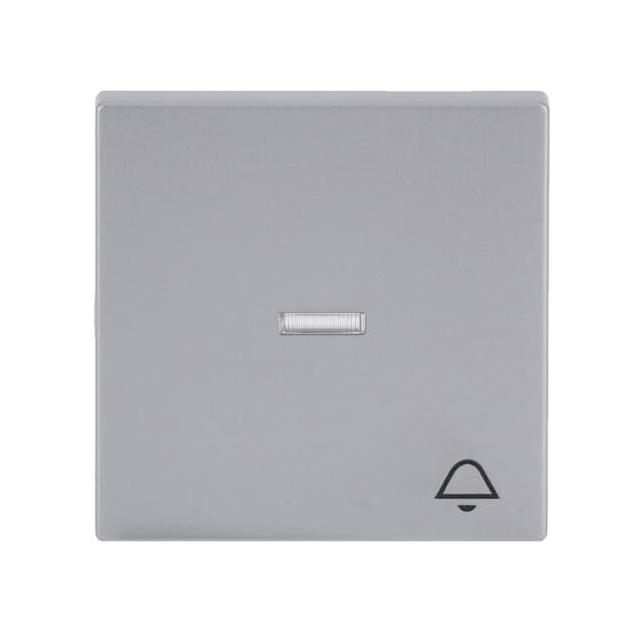 FUTURE Klawisz z symbolem „dzwonek” Do przycisku zwiernego aluminiowo srebrny