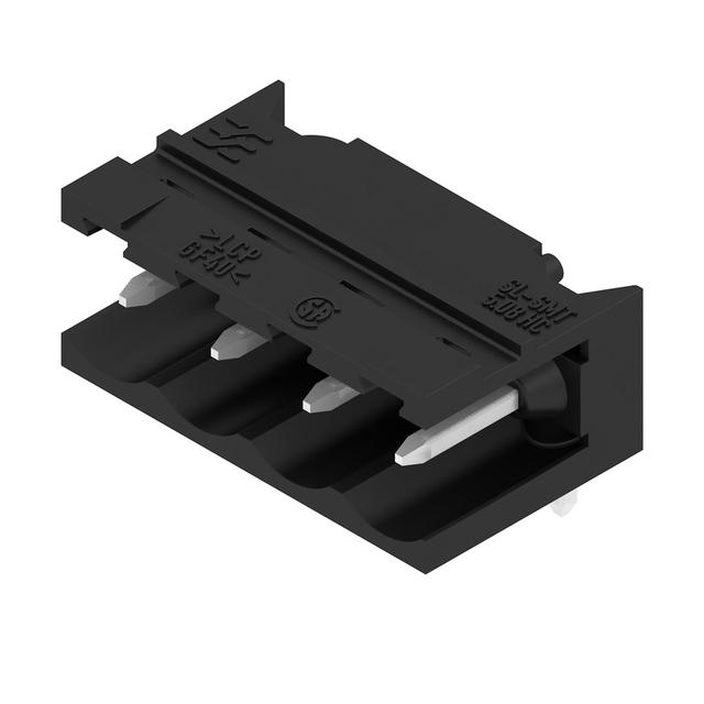 SL-SMT 5.08HC/04/90 3.2SN BK RL Wtyki PCB (złącza płyty), 5.08 mm, Liczba biegunów: 4, kąt odejścia: 90° /350szt./ 1868310000 WEIDMÜLLER