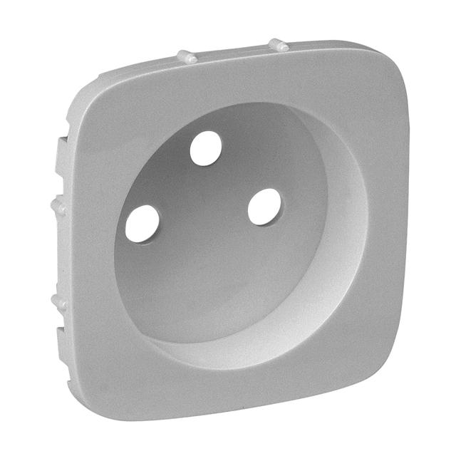 Valena Allure Plakietka Aluminium Gniazda Pojedynczego 2P+Z 755307 LEGRAND