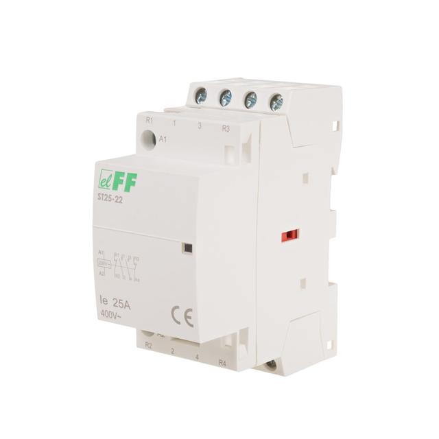 Stycznik modułowy montaż na szynie styki 2Z+2R 25A ST25-22 F&F