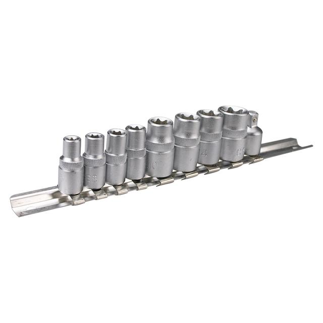 Nasadki Torx 1/4", 3/8", zestaw 9 szt.