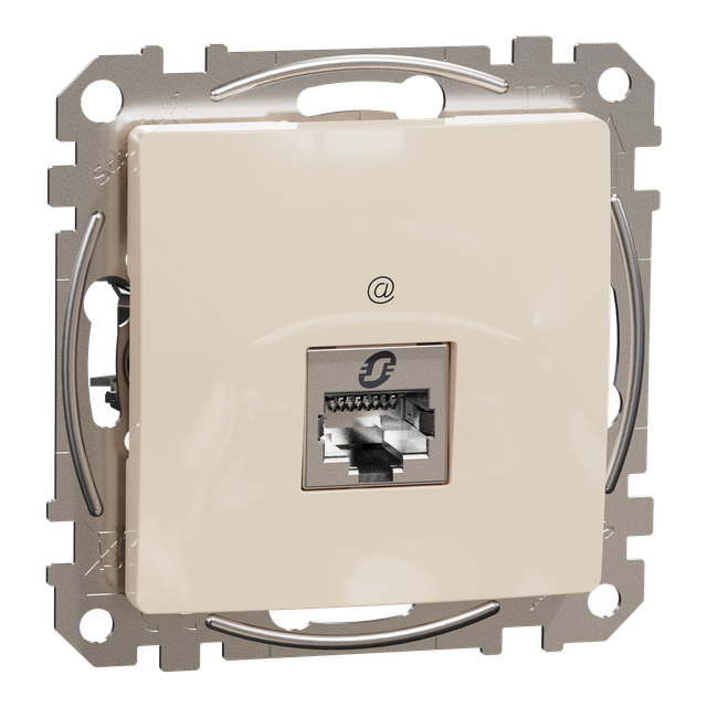 Sedna Design & Elements, gniazdo komputerowe RJ45 kat.6 STP, beżowy