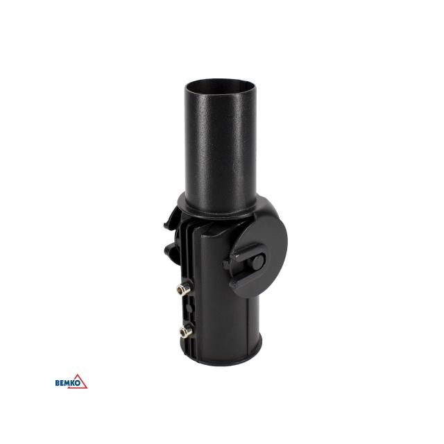 UCHWYT REGULOWANY DO OPRAW Z UCHWYTEM FI60mm NA SŁUPACH Z FI60mm SZARY