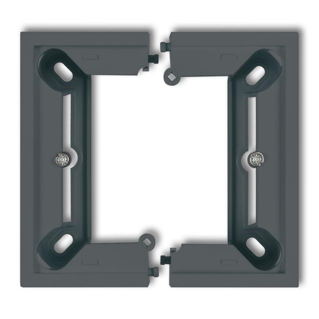 DECO / MINI Puszka natynkowa pojedyncza, składana DECO, MINI grafitowy mat