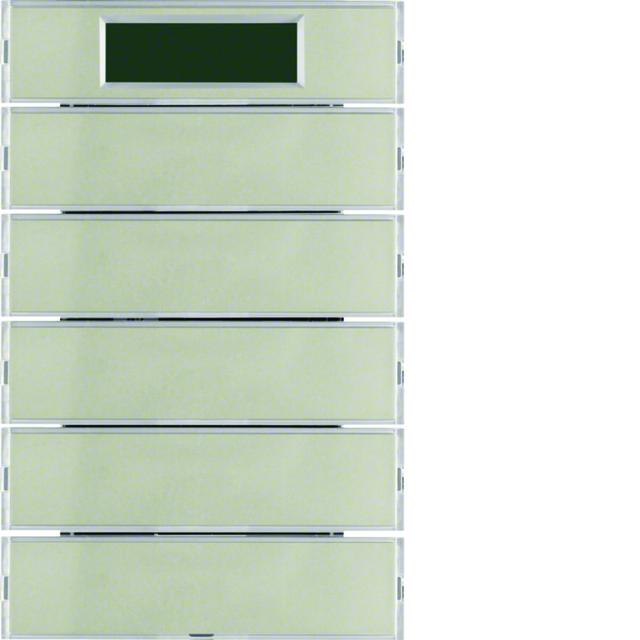 BERKER K.5 Przycisk pięciokrotna z regulatorem temperatury i wyświetlaczem stal szlachetna 75665773