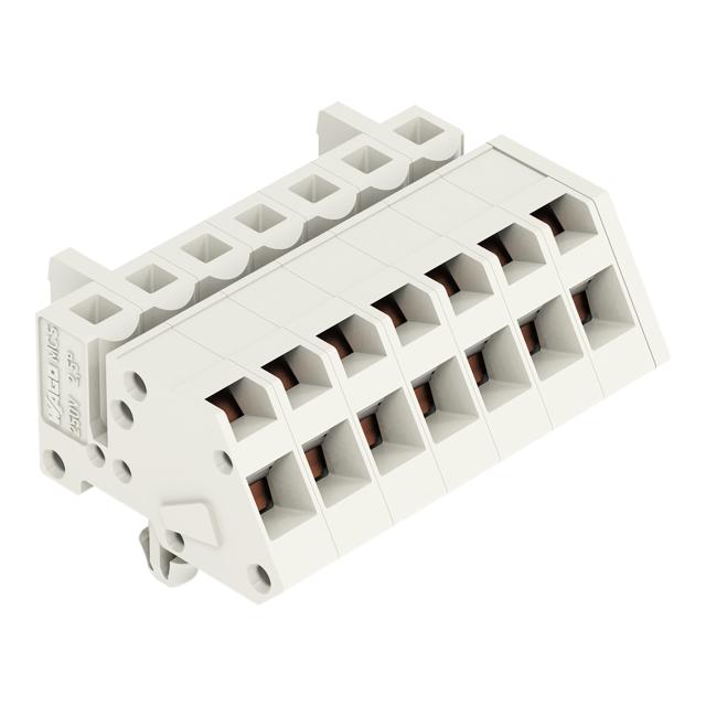 Gniazdo MCS‑MIDI Classic kątowe 7‑biegunowe jasnoszare raster 5mm 721‑307/008‑000 /50szt./ WAGO