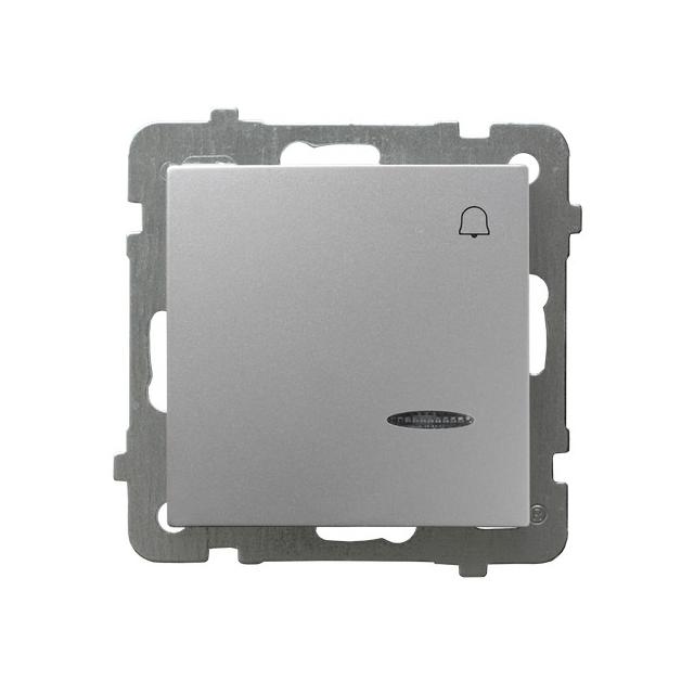 AS Łącznik zwierny  dzwonek  z podświetleniem niebieskim - kolor srebro