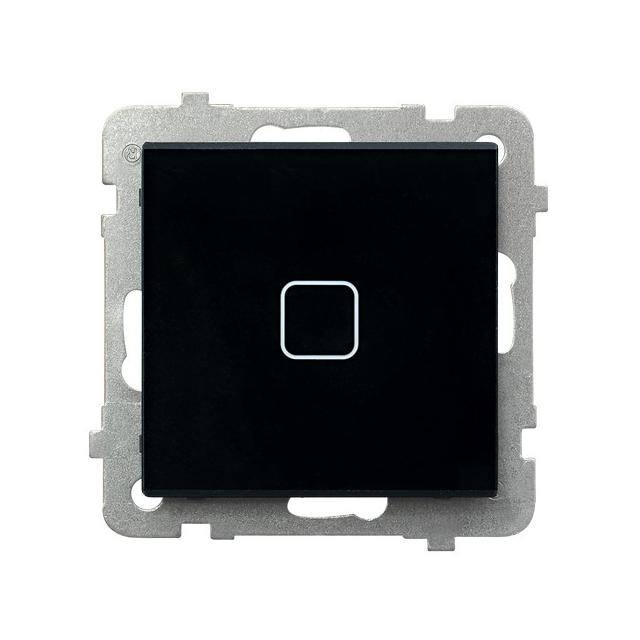 SONATA TOUCH Łącznik dotykowy schodowy/krzyżowy z podświetleniem - kolor czarne szkło