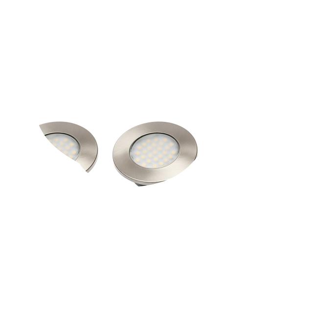 GTV ZESTAW LEDOWY BARRI PLUS, 3X OPRAWA OKRĄGŁA WPUSZCZANA 27 LED 3528SMD, CIEPŁY BIAŁY, AC 230V, 1,5W LD-OBP27CB-53 GTV Poland