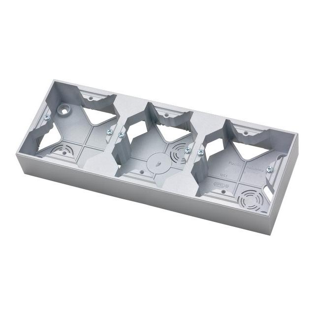 ARIA Puszka instalacyjna potrójna - kolor srebro