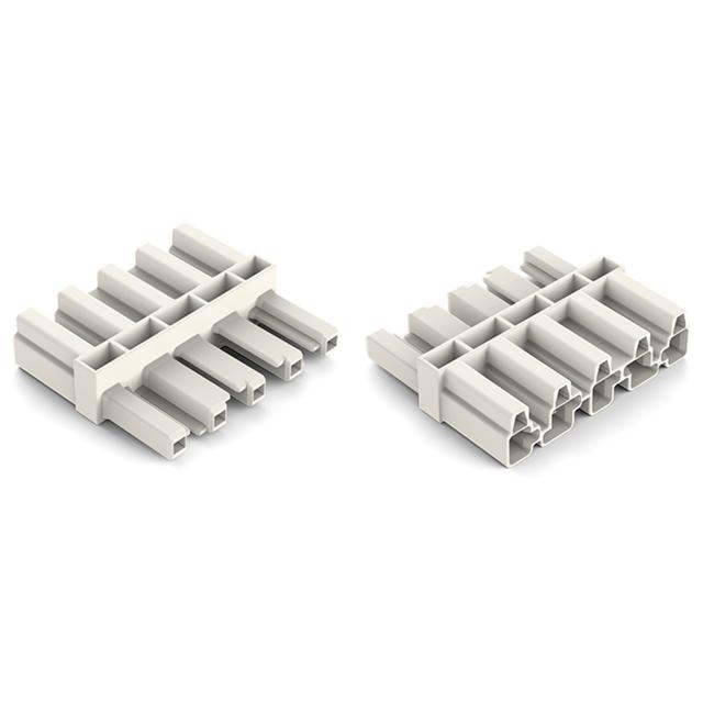 WINSTA element sprzęgający 5-torowy 1 x wtyk / 1 x gniazdo biały