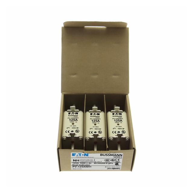 PV-125ANH1 Wkładka PV NH 125A 1000V DC PV rozmiar 1 podwójny wskaźnik PV-125ANH1 EATON