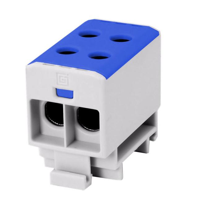 VC05-0154 ,  Złączka szynowa gwintowa rozgałęźna AL/CU/ 2,5-35mm2/ TS 35/ 1 tor, 4 otw. zaciskowe, n