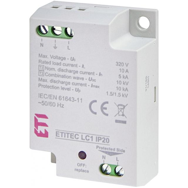 Ogranicznik przepięć - do źródeł światła LED TEC LC1 IP20 002442980 ETI