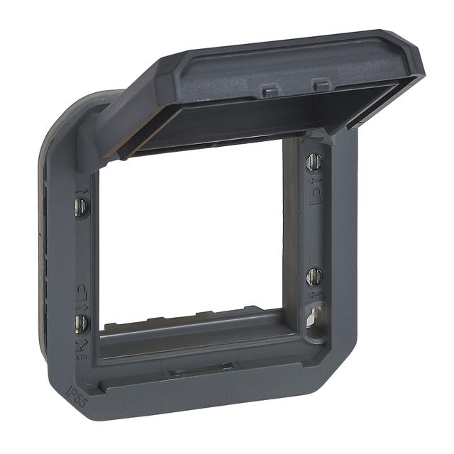 NOWE PLEXO - ADAPTER ARTEOR/MOSAIC Z PRZYCIEMNIONĄ KLAPKĄ MECHANIZM ANTRACYT