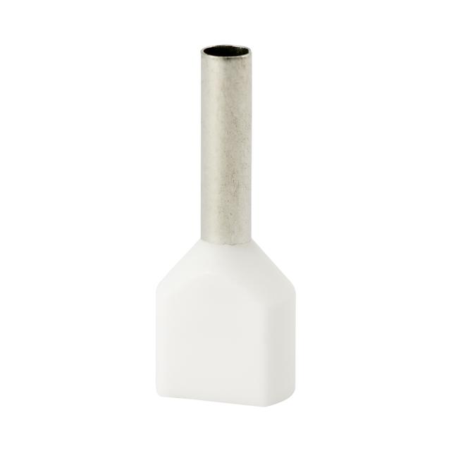 Końcówka tulejkowa izolowana HI 2x1,5/10-bi biała (100 szt.) Al/Cu 74.99 OPATÓWEK