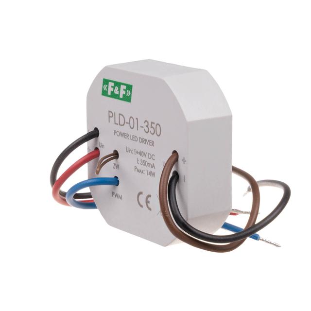 Zasilacz LED mocy nap. wej. 5-40V DC montaż w puszce fi60 350W PLD-01-350 F&F