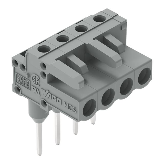 MCS-MIDI Classic gniazdo kątowe 5-bieg. szare raster 5 mm /100szt./ WAGO