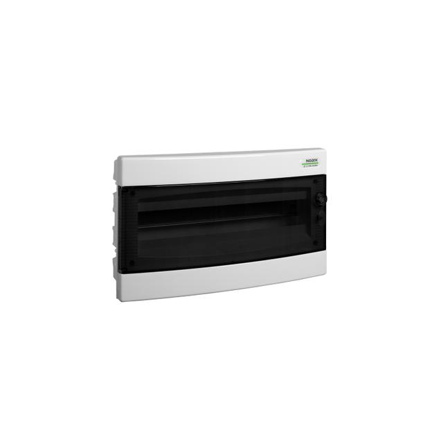 PNF-HW 18T Rozdzielnica podtynkowa do karton-gipsu drzwi przezroczyste IP40 1 rząd 1x18 modułów 106167 NOARK