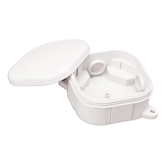 Puszka natynkowa PH 92x92 klik - bez zacisków, IP54, biały A.0018B PAWBOL