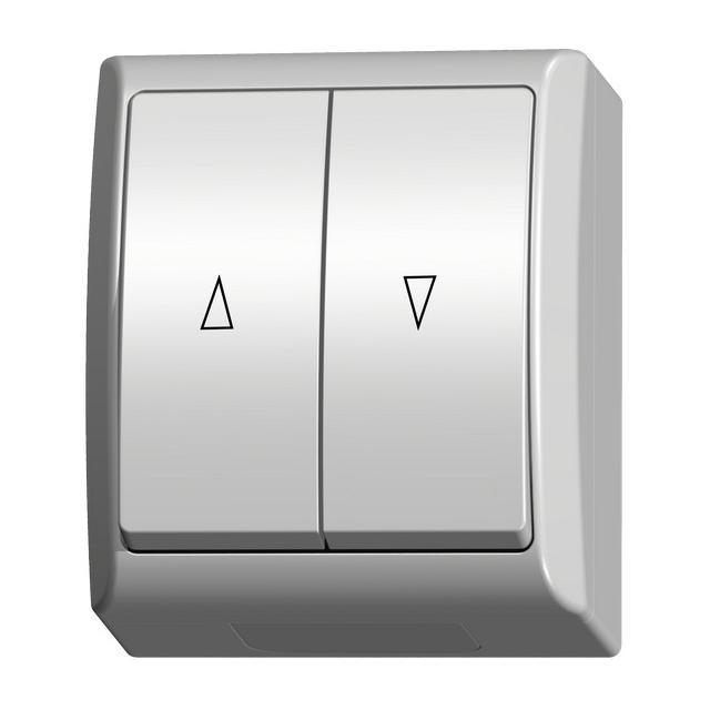 FALA Łącznik żaluzjowy, zwierny - kolor biały