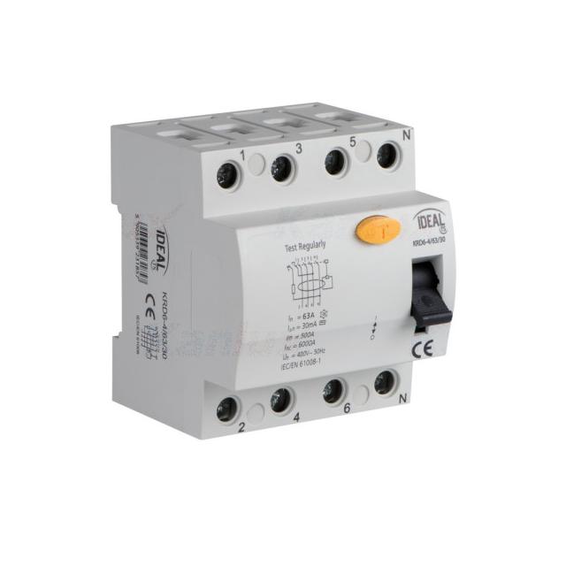 Wyłącznik różnicowo-prądowy KRD6-4/63/30