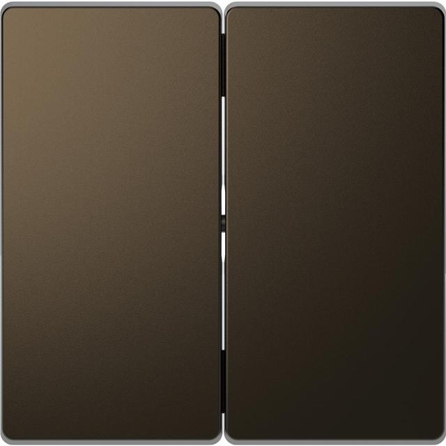 Merten, D-Life, klawisz podwójny, mocca metalik