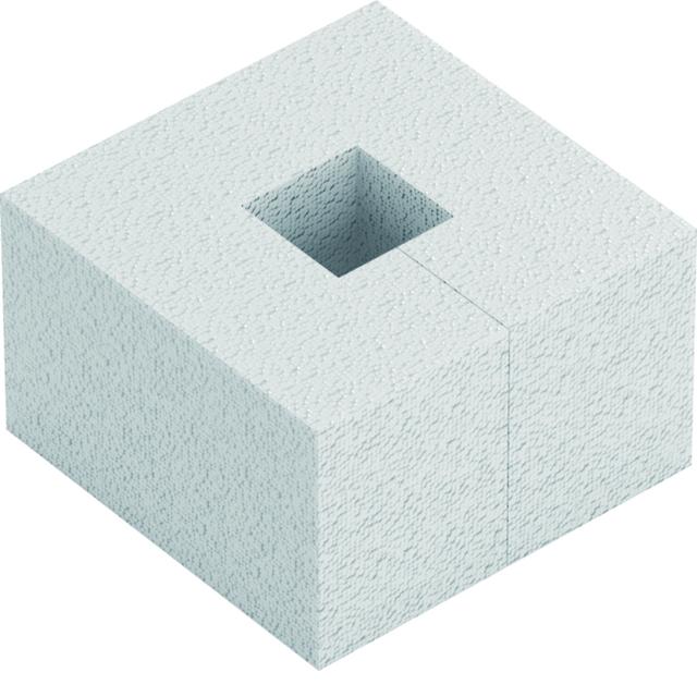 tehalit.UK System szalunkowy element VQ16 320x320mm H=200mm styropian SEVQ16200 HAGER