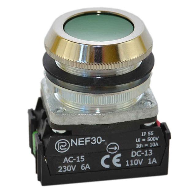 Przycisk NEF30-K2X zielony