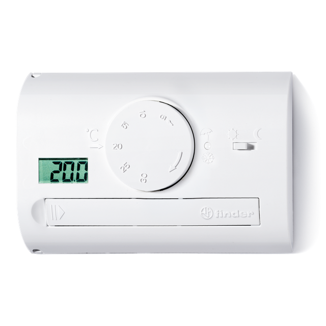 Termostat naścienny analogowy (+8…+30)˚C - biały 1T.41.9.003.0000 /5szt./ FINDER