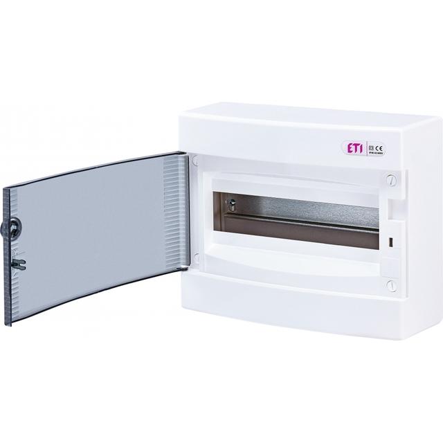 Rozdzielnica natynkowa 1x12 drzwi transparentne ECT12PT 001101001 ETI