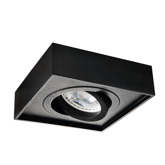 MINI GORD DLP-50-B Oczko sufitowe MINI GORD DLP-50-B kwadratowy stop aluminium stal kolor czarny 1XG