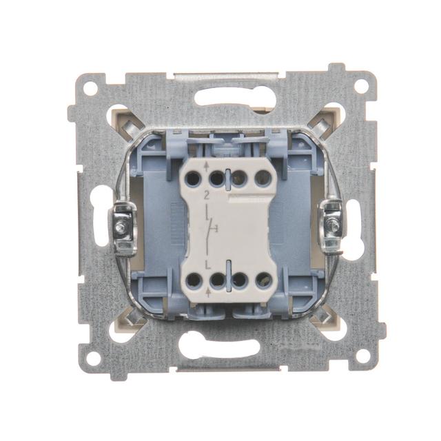 Simon 54 Przycisk „światło” 10A szybkozłączka kremowy