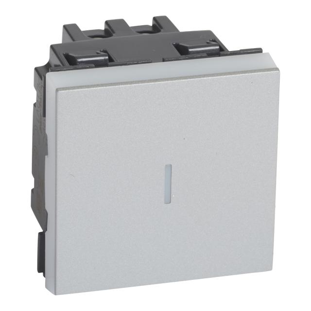 MOSAIC ŁĄCZNIK KRZYŻOWY - 2 MODUŁY ALUMINIUM 10AX-250V~, Legrand