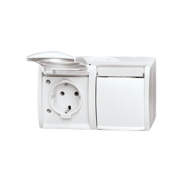 OCEAN Gniazdo SCHUKO biały alpejski 2CKA002084A0715 ABB