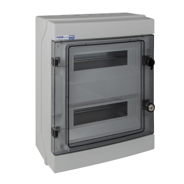Rozdzielnica hermetyczna natynkowa 2x12 IP65 500VAC/1000VDC RH-24S/Z-Z-amkiem) 36.725 OPATÓWEK