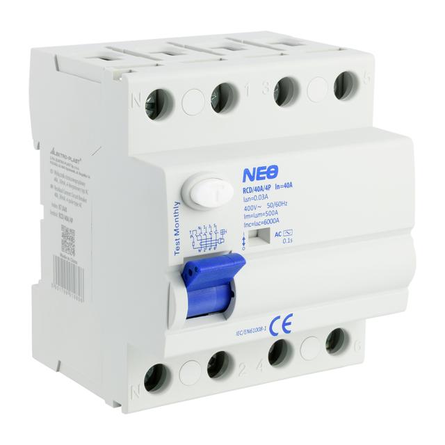 Wyłącznik różnicowoprądowy 3P+N 40A 30mA typ AC RCD/40A/4P 87.848 OPATÓWEK