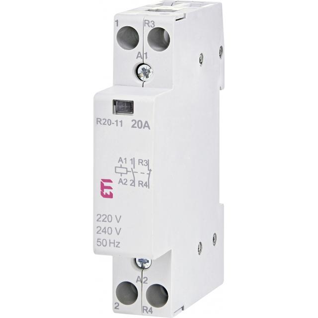 R 20-11 230V STYCZ.MOD.20A STYK ZWIERNY I ROZWIERNY(1 MOD.2 BIEG.)