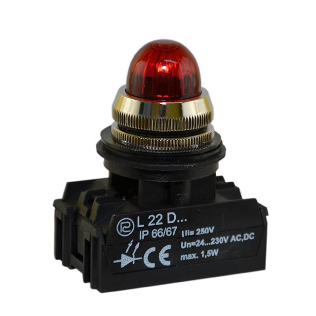 Lampka L22G/6V czerwona