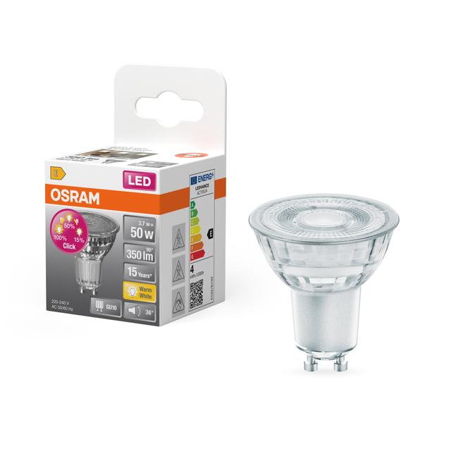 LED STAR+ Spot PAR16 GL 50 non-dim 3,7W 827 GU10 LEDVANCE
