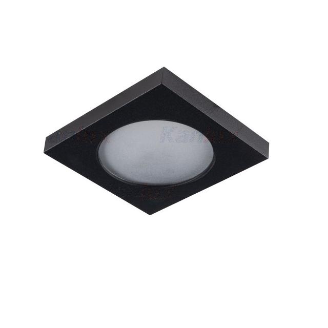 FLINI IP44 DSL-B Oczko sufitowe FLINI IP44 DSL-B kwadratowy stop aluminium kolor czarny 1XGx5,3/GU10