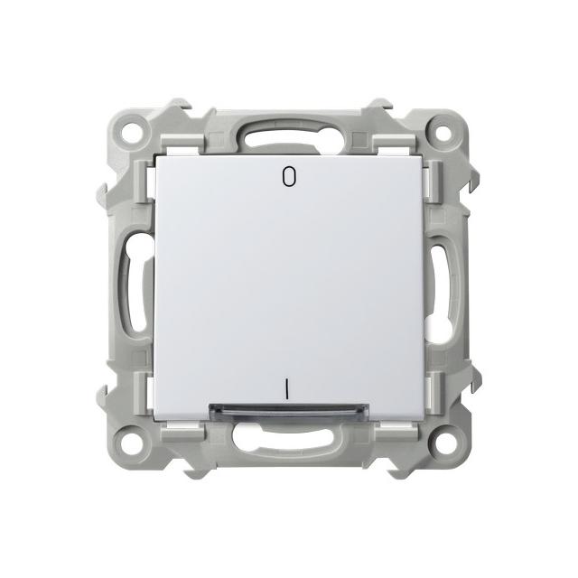 SZAFIR Łącznik dwubiegunowy z podświetleniem białym - kolor biały
